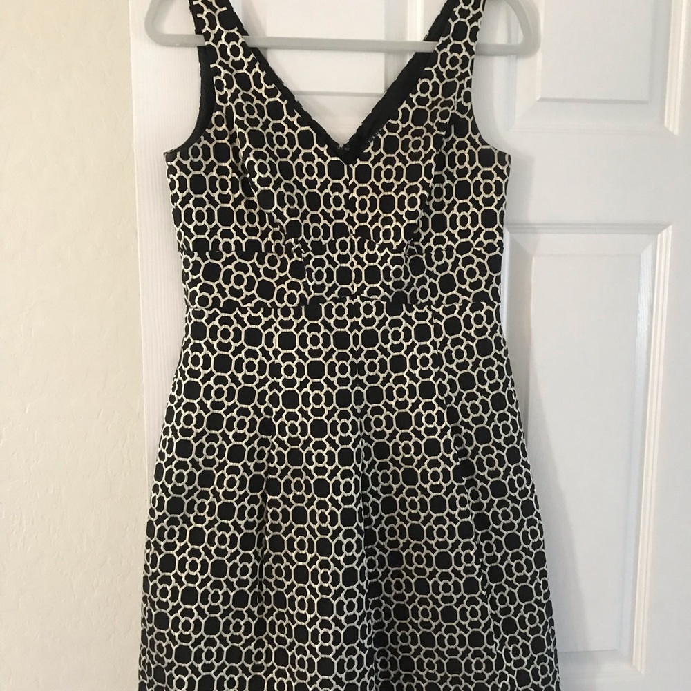 Ralph Lauren Black and Gold Cocktail Dress